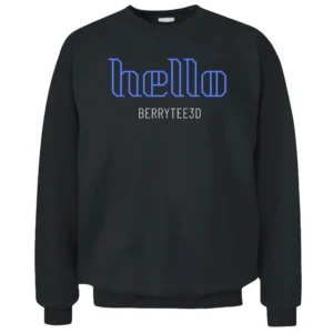 Hello berrytee3d Pullover Sweatshirt